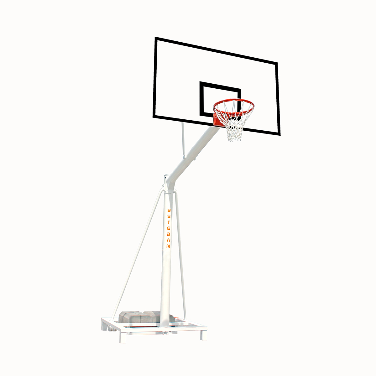 Canasta baloncesto trasladable tablero impermeable extensión 165 cm BT16520- 1 - ESTEBAN SG&E