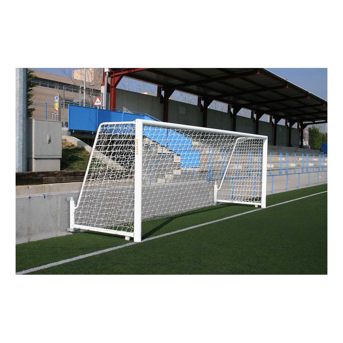Portería fútbol 7 abatible aluminio/acero FP60110-1 - ESTEBAN SG&E