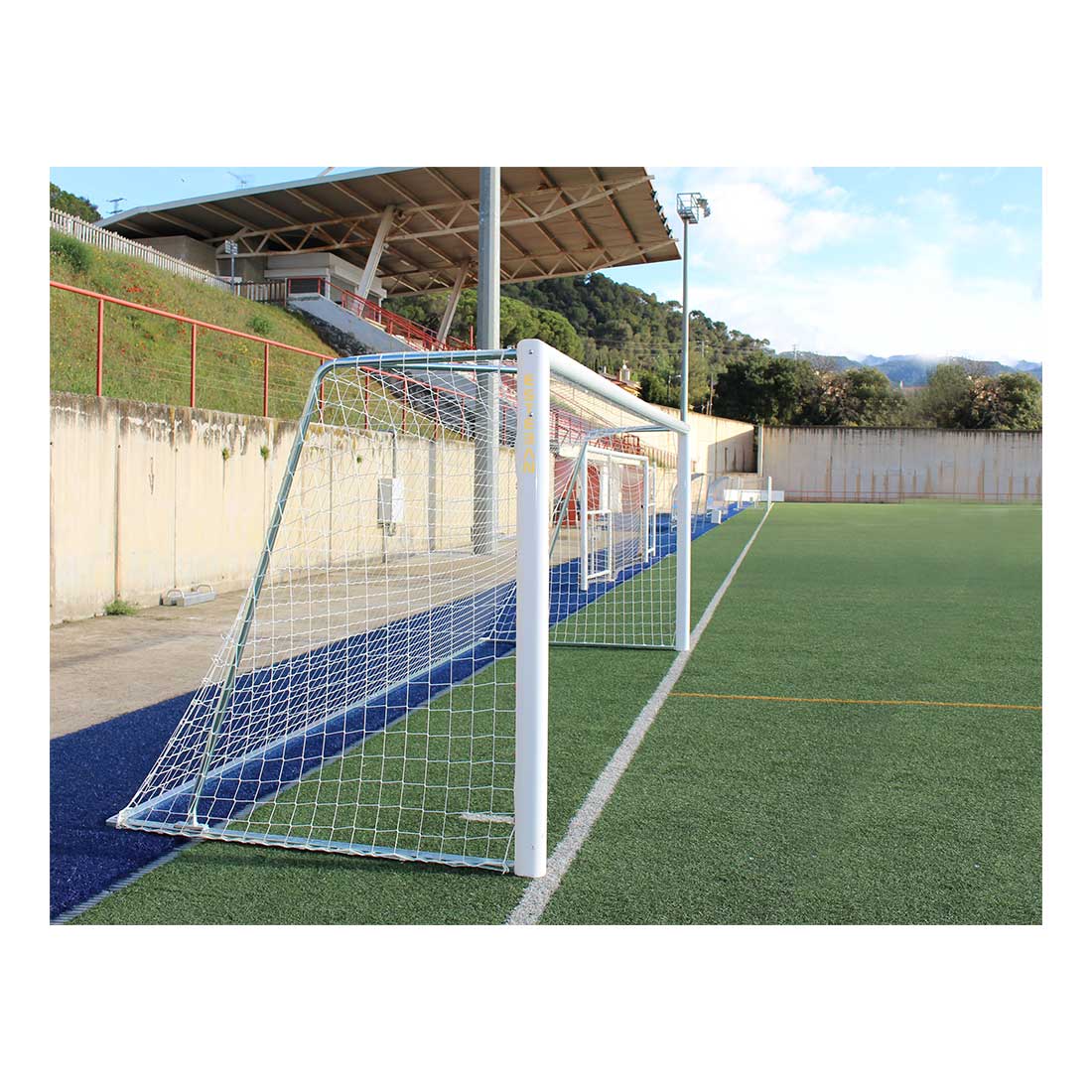 Portería fútbol 7 trasladable aluminio/acero FP60125-1 - ESTEBAN SG&E