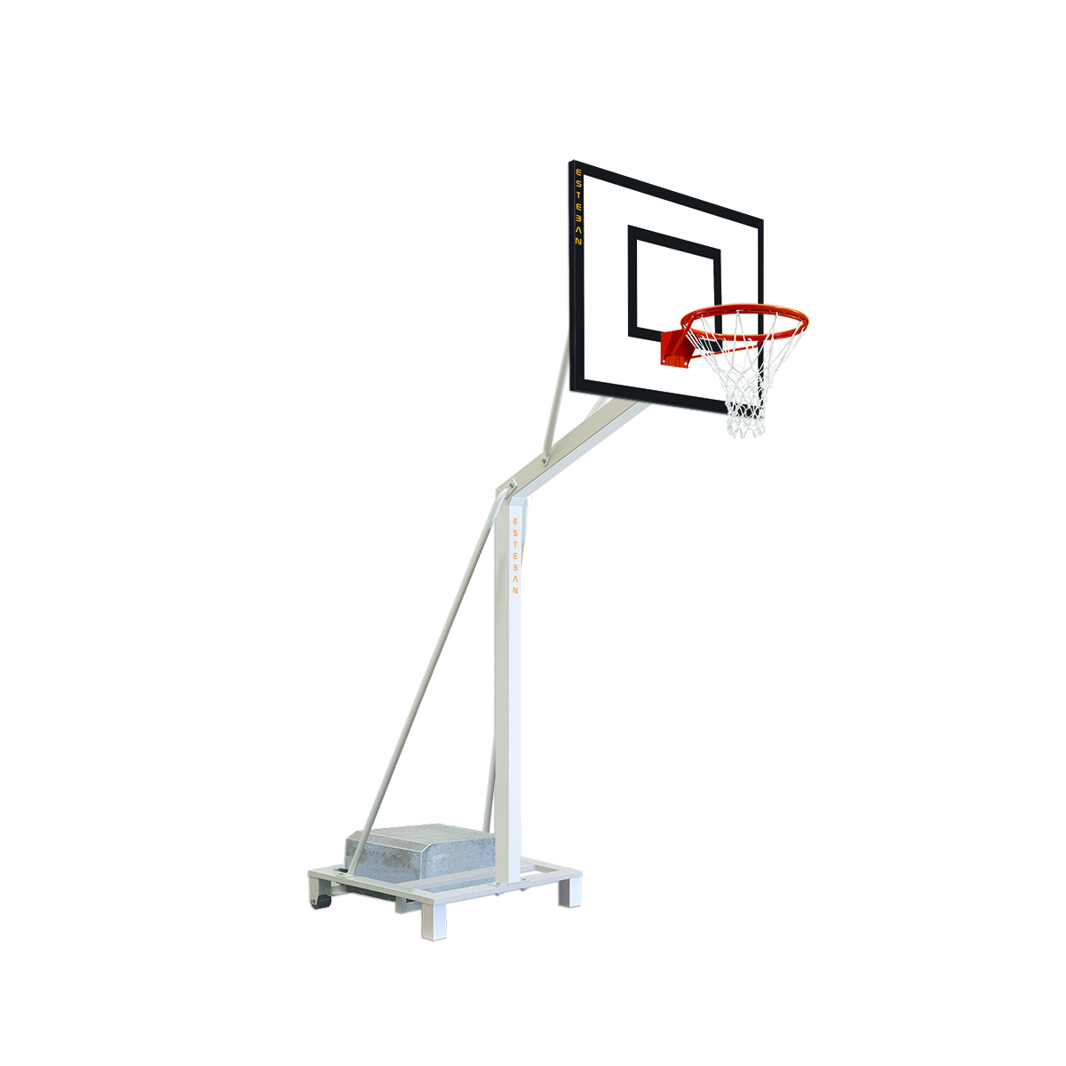 Canasta baloncesto fija tablero fibra de vidrio extensión 125 cm BF12525-1  - ESTEBAN SG&E