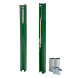 Postes tenis aluminio competición con anclajes ESTEBAN